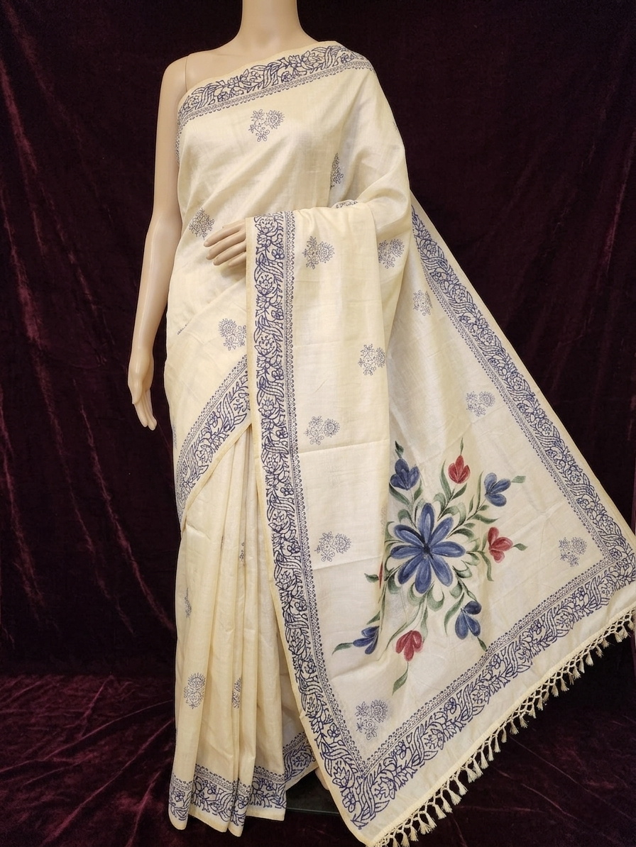 Semi Tussar Saree