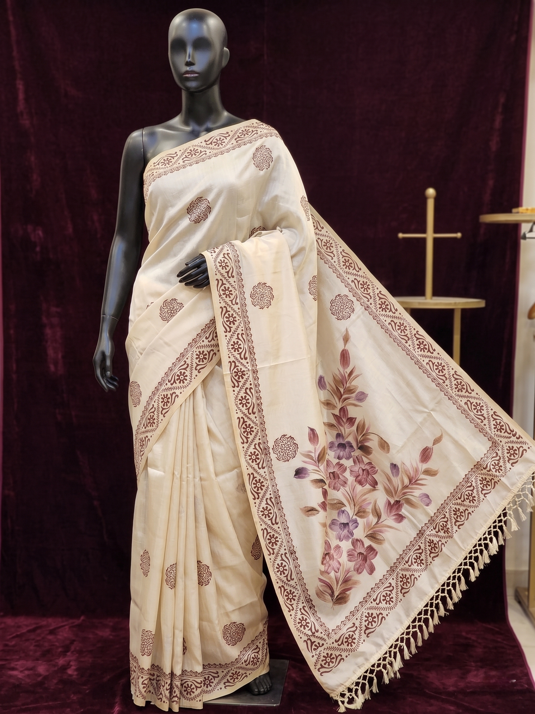 Semi Tussar Saree